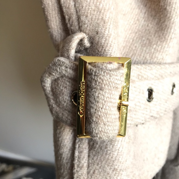CALVIN KLIEN Wool Trench Coat 🧥 - Picture 2 of 8